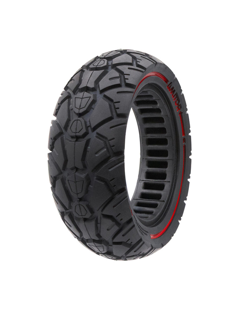 Rueda maciza 10x3,0/255x80 (80/65-6) roja [Amitor]
