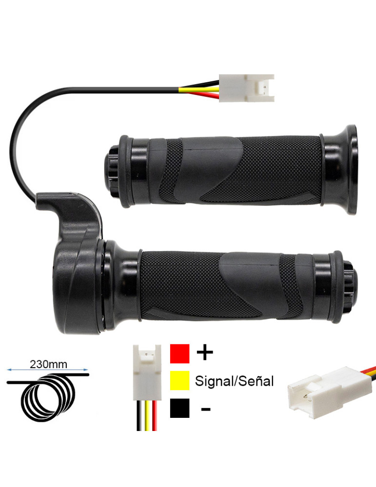 Acelerador puño - conector JST