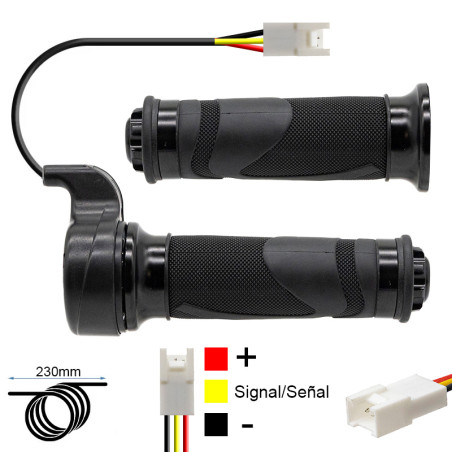 Acelerador puño - conector JST