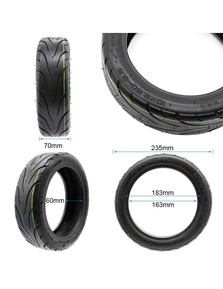 Neumático Tubeless 10x2,5-6,5 [CST]