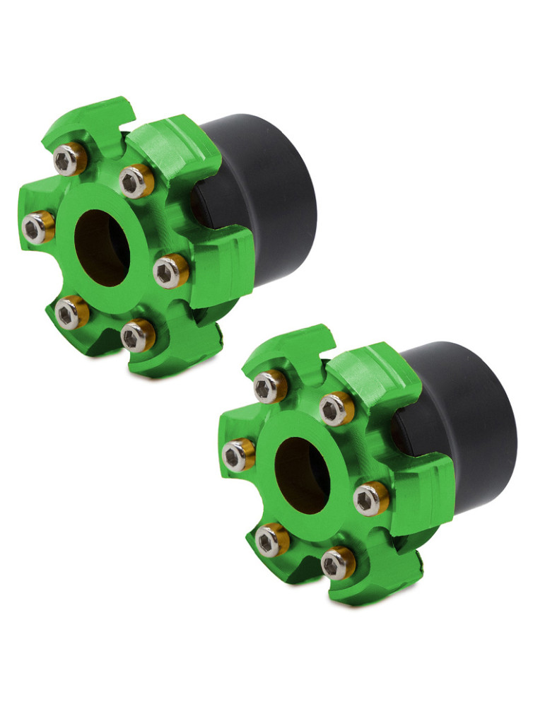 Protector decorativo anticaídas para eje motor o llanta EWTB-006 verde