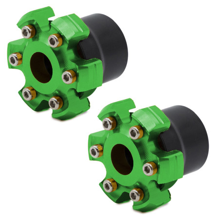 Protector decorativo anticaídas para eje motor o llanta EWTB-006 verde