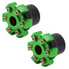 Protector decorativo anticaídas para eje motor o llanta EWTB-006 verde