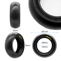 Neumático tubeless radial 100/55 R6,5 Slick [Pmt] 2