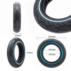 Rueda maciza ultraligera 10x2,125-6,1/B34 - línea azul [Nedong] 2