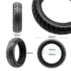 Rueda maciza ultraligera offroad 60/70-7/B50 - linea negra [Ewheel] 2