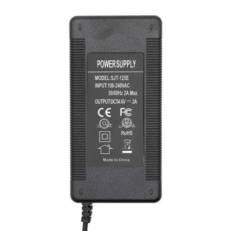 Cargador 48v (salida 54,6v) 2A conector Julet 3105