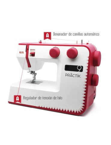 Máquina de Coser Domestica Alfa Practik 9