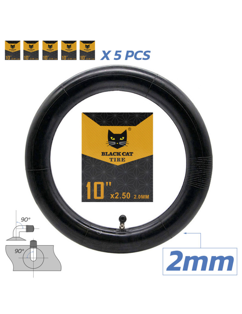 Cámara premium 2.0mm grosor 10x2,5 VC 90x90º - 5uds [Black cat]