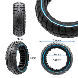 Rueda maciza ultraligera offroad 10x2,75-6,5/B55 - linea azul [Ewheel] 2