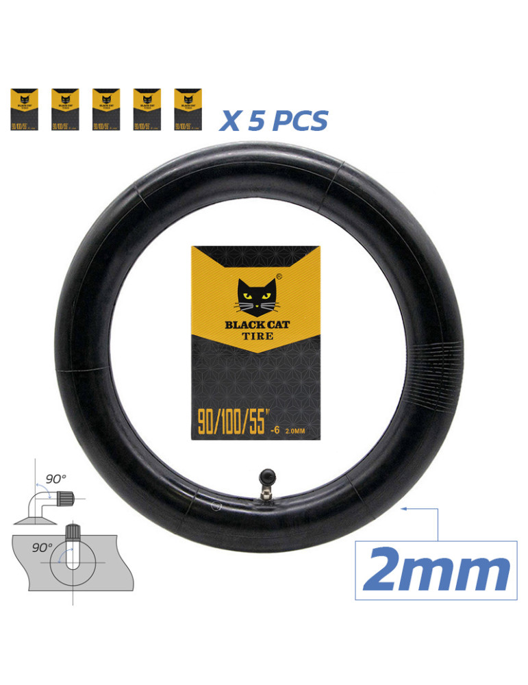 Cámara premium 90/100/55-6 2.0mm VC 90x90º - 5uds [Black cat]