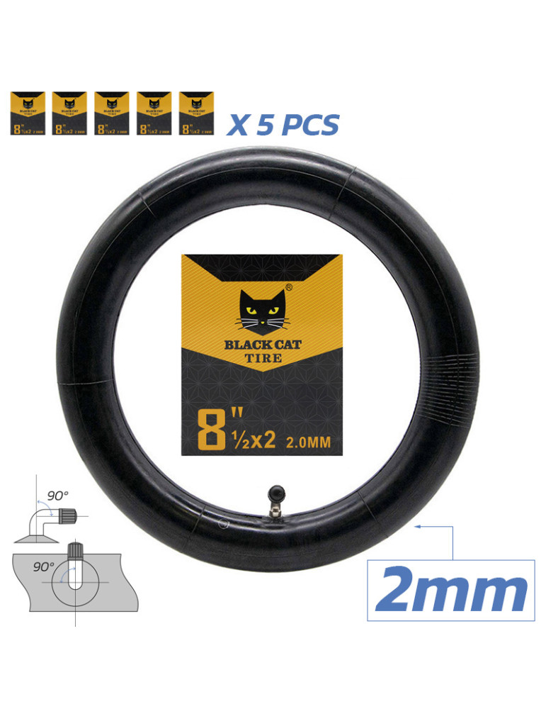 Cámara premium 2.0mm grosor 8,5x2(156) VC 90x90º - 5uds [Black cat]