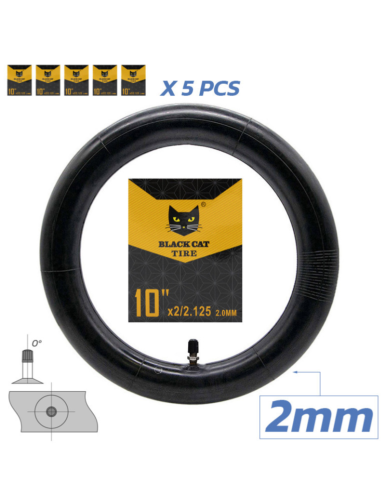 Cámara premium 2.0mm grosor 10x2/2,125 VR - 5uds [Black cat]