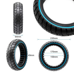 Rueda maciza ultraligera offroad 60/70-7/B50 - linea azul [Ewheel] 2