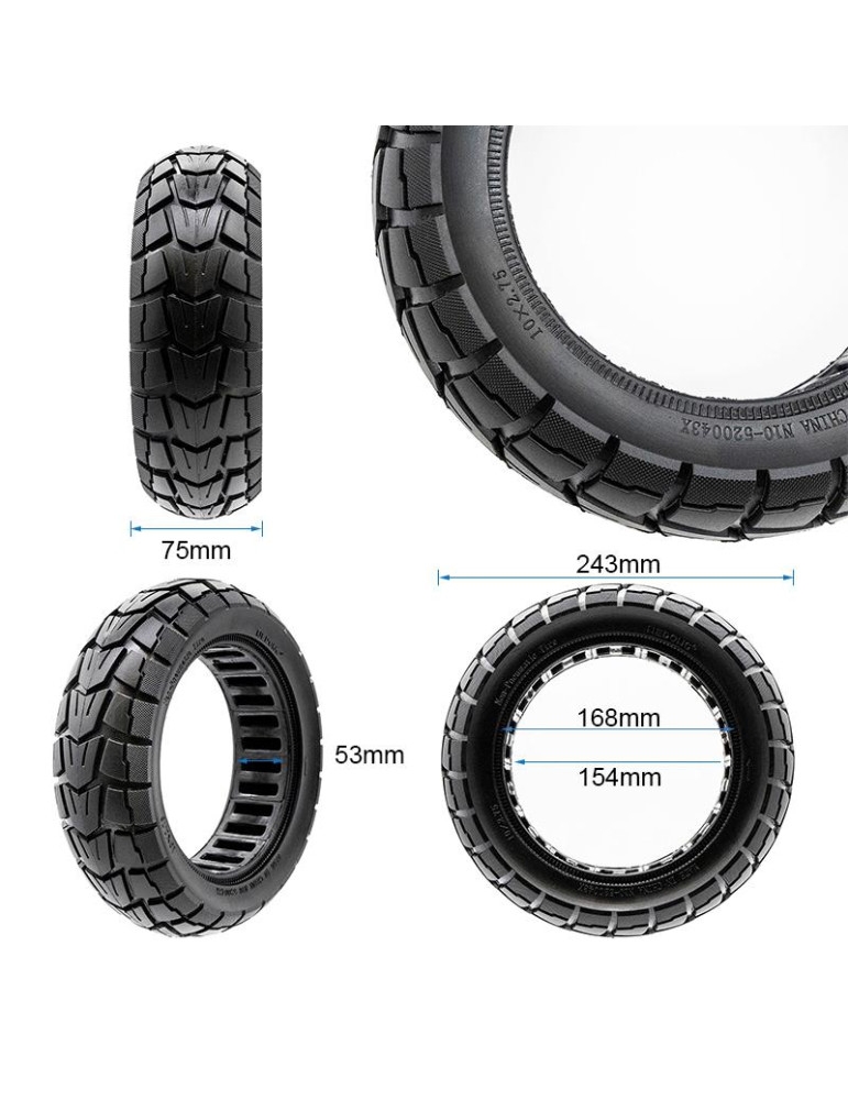 Rueda maciza 10x2,75-6,5/B54 offroad [Nedong]