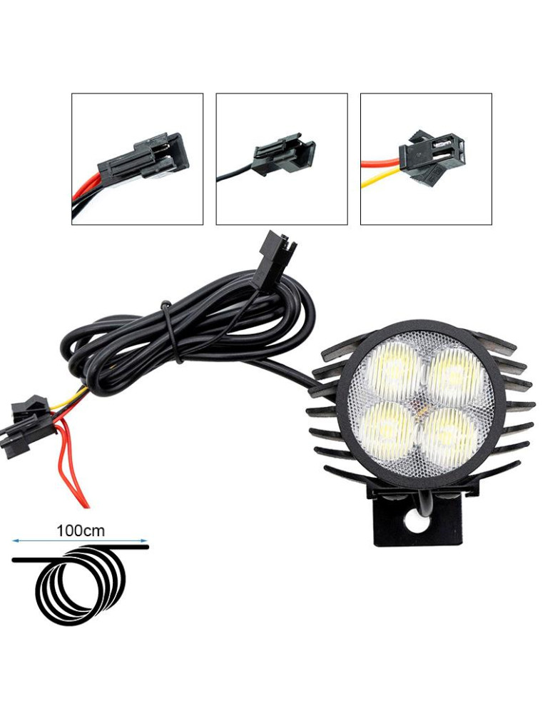 Faro led con claxon FC1 12-72v
