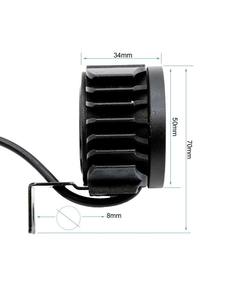 Faro led con claxon FC1 12-72v