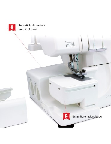 Màquina de Coser Domestica Alfa Overlock Plus 8707 2