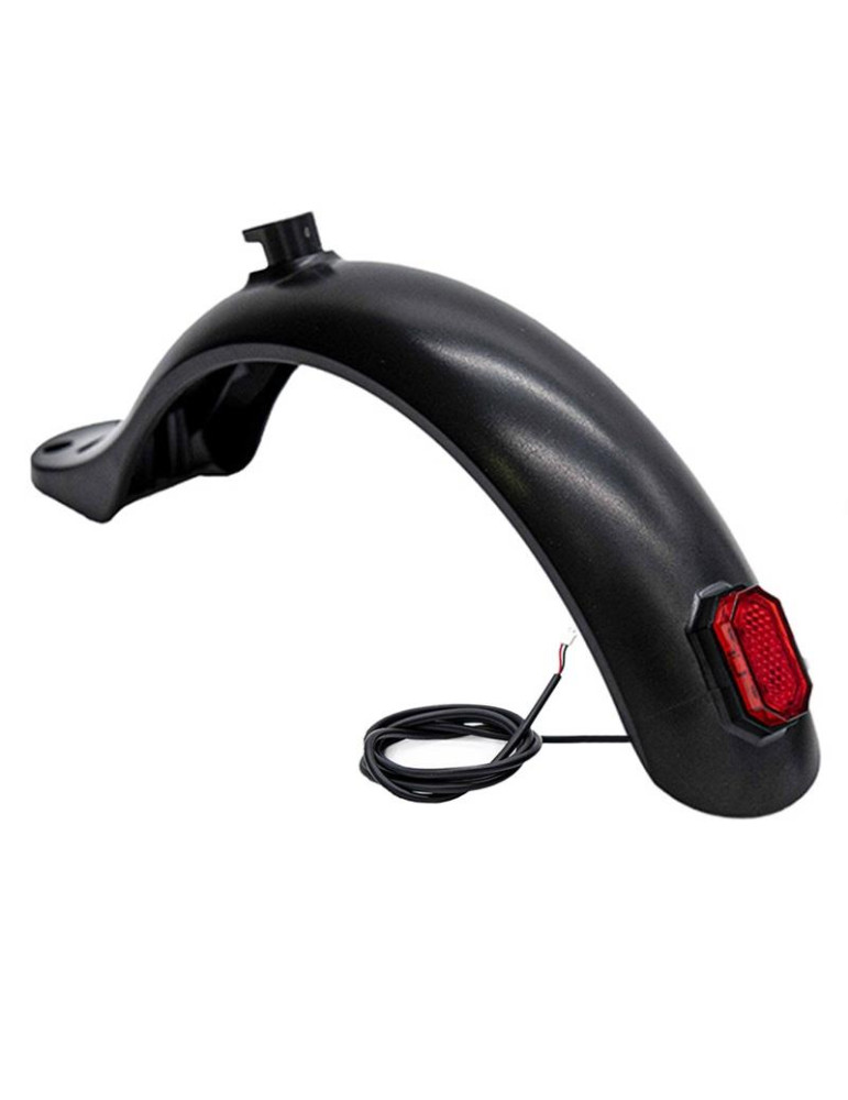 Guardabarros trasero GB5 negro con luz - 4 Tornillos