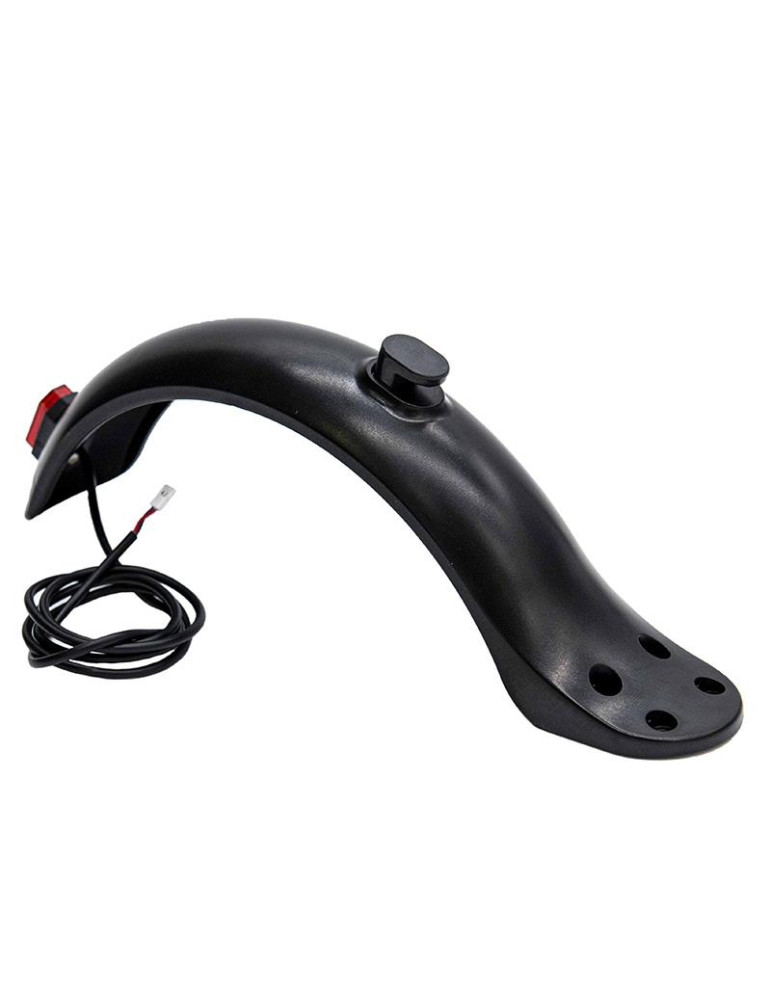 Guardabarros trasero GB5 negro con luz - 4 Tornillos