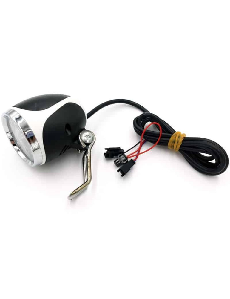 Faro led con claxon blanco 12-72v con conector SM