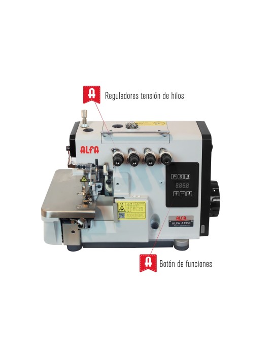 Maquina de Coser Industrial Overlock  Alfa A1950