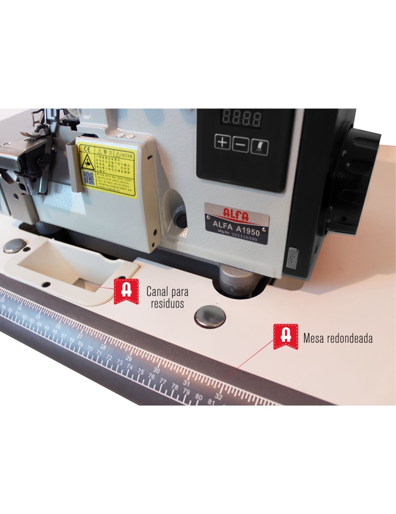 Maquina de Coser Industrial Overlock  Alfa A1950