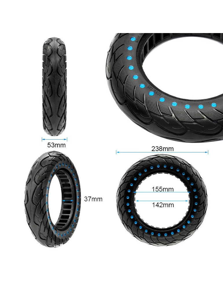 Rueda maciza ultraligera 10x2,125-6,1/B34 - puntos azules [Nedong]
