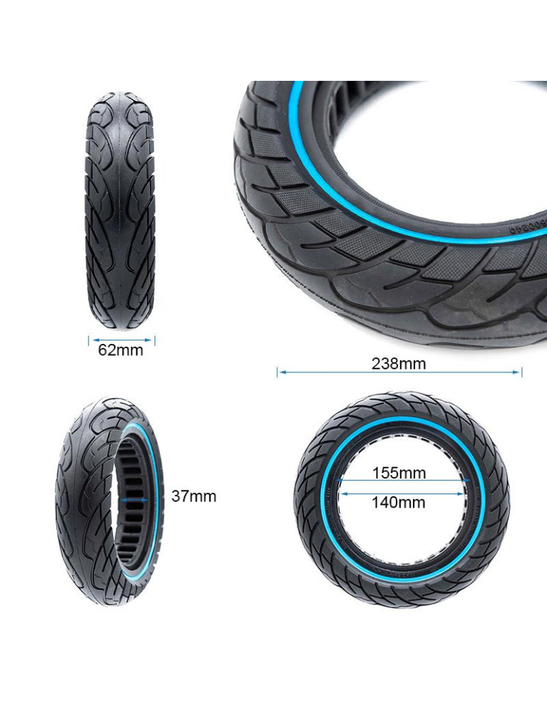Rueda maciza ultraligera 10x2,5-6,1/B34 - Linea azul [Nedong]