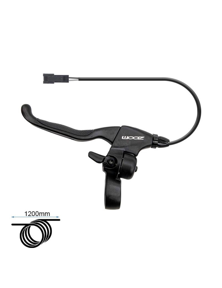 Maneta de freno con sensor, tensor y timbre L [Zoom] - Conector SM 1,2M