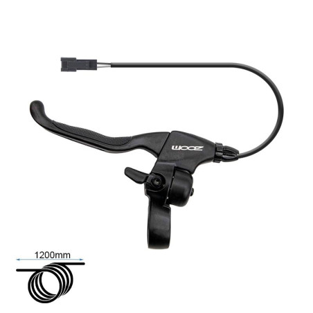Maneta de freno con sensor, tensor y timbre L [Zoom] - Conector SM 1,2M