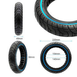 Rueda maciza ultraligera 9,2x2 - línea azul [Ewheel] 2