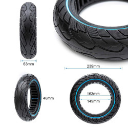 Rueda maciza ultraligera 10x2,5-6,5/B44 - línea azul [Nedong] 2