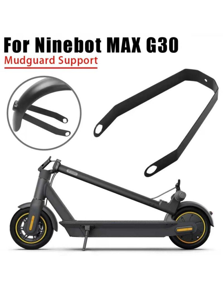Soporte guardabarros de metal negro para Ninebot Max G30