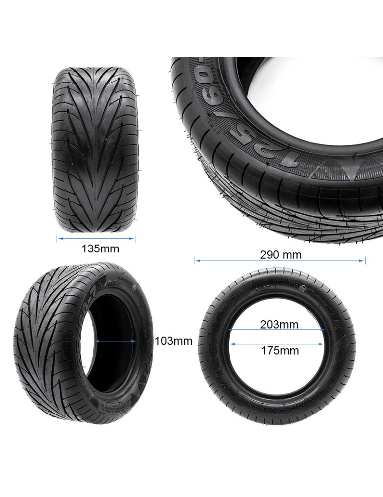 Neumático Tubeless 125/60-7 [CST]