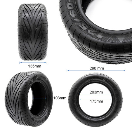Neumático Tubeless 125/60-7 [CST]