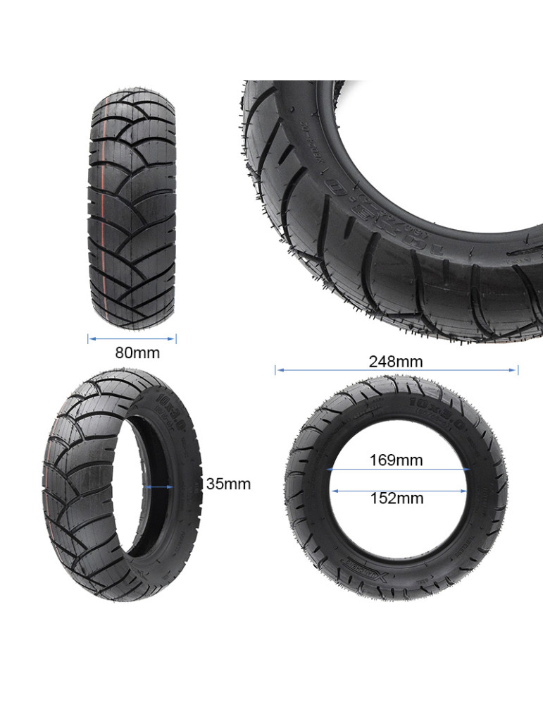 Neumático tubeless 10x3(80/65-6) [Xuancheng]
