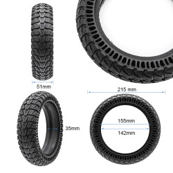 Rueda maciza Perforada 9x2,25-6,1 [Cityneye] - negro 2