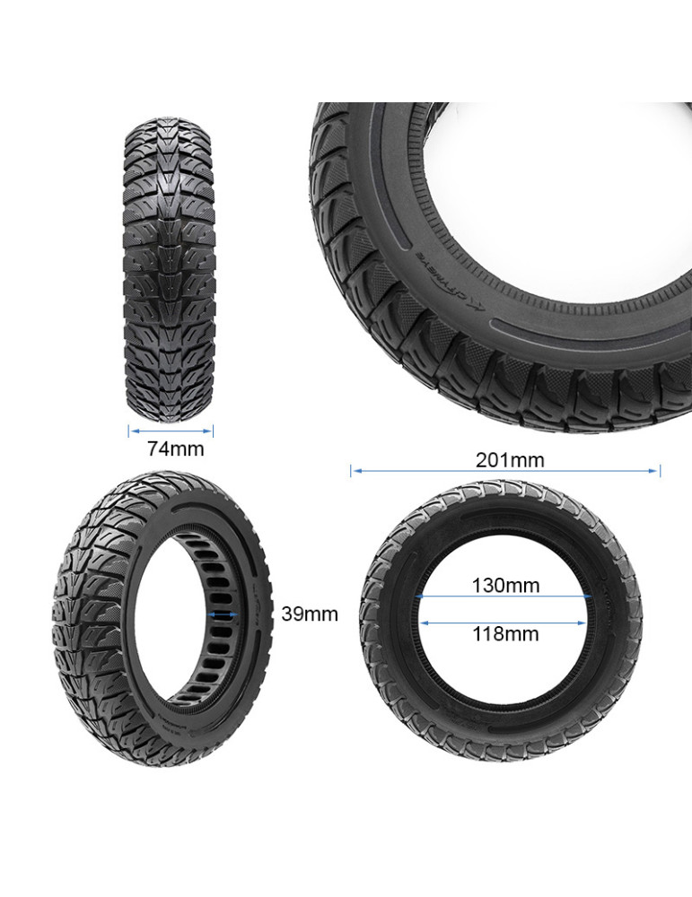 Rueda maciza 8,5x3-5,5 [Cityneye] - negro