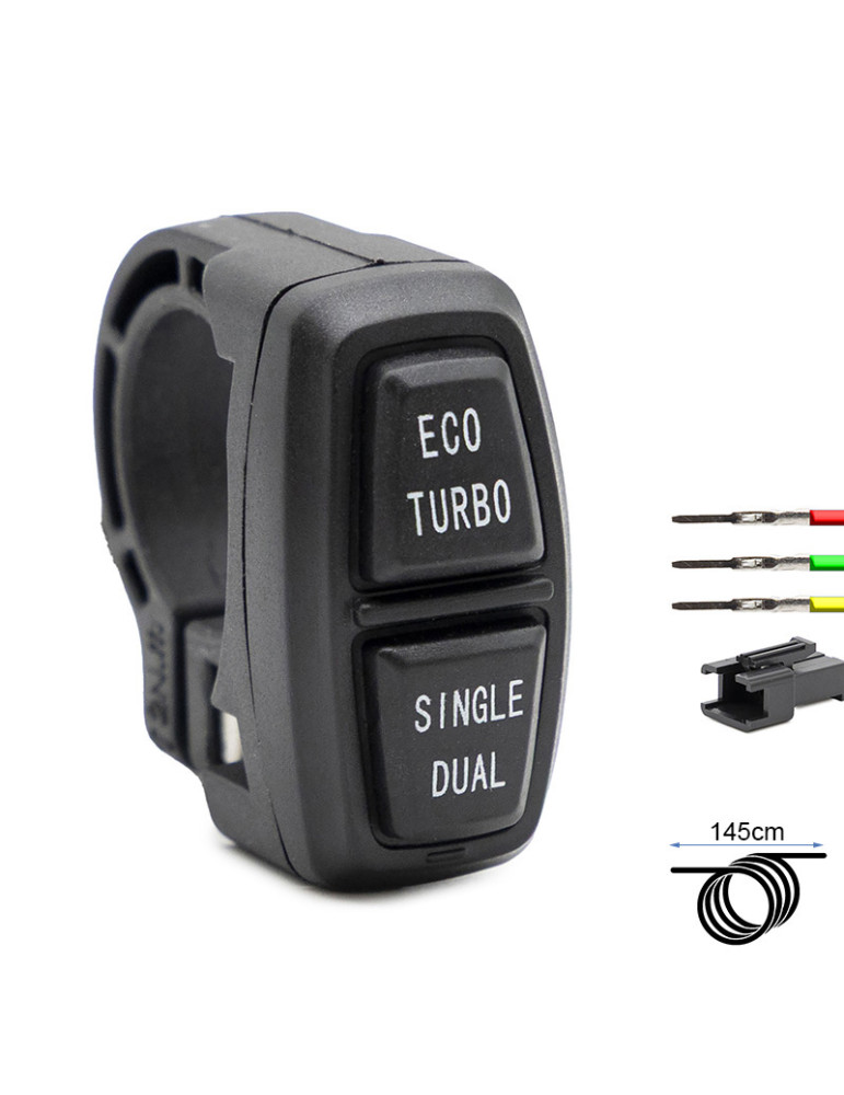 Botonera ECO TURBO SINGLE DUAL - 1,5m - conector SM