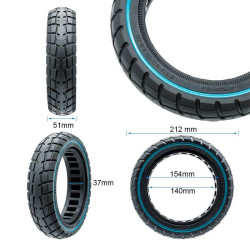 Rueda maciza ultraligera offroad 230x50 / 9x2-6,1/B34 - linea azul [Ewheel] 2