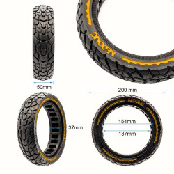 Rueda maciza ultraligera offroad 8,5x2-6,1/B34 - amarillo [Nedong] 2