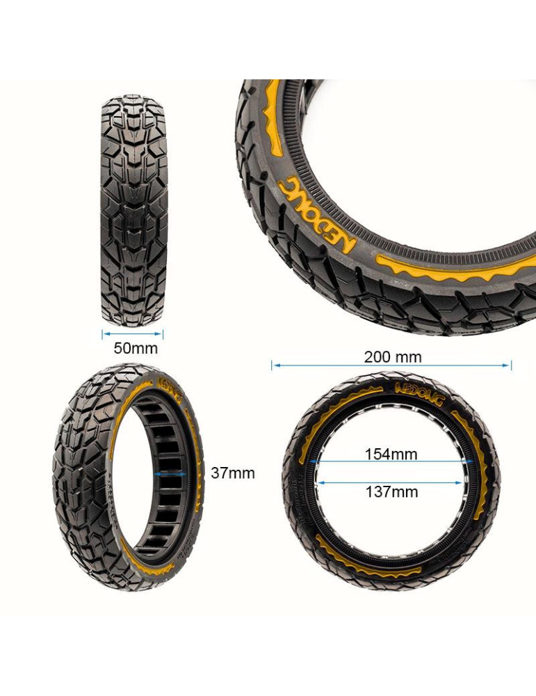Rueda maciza ultraligera offroad 8,5x2-6,1/B34 - amarillo [Nedong]