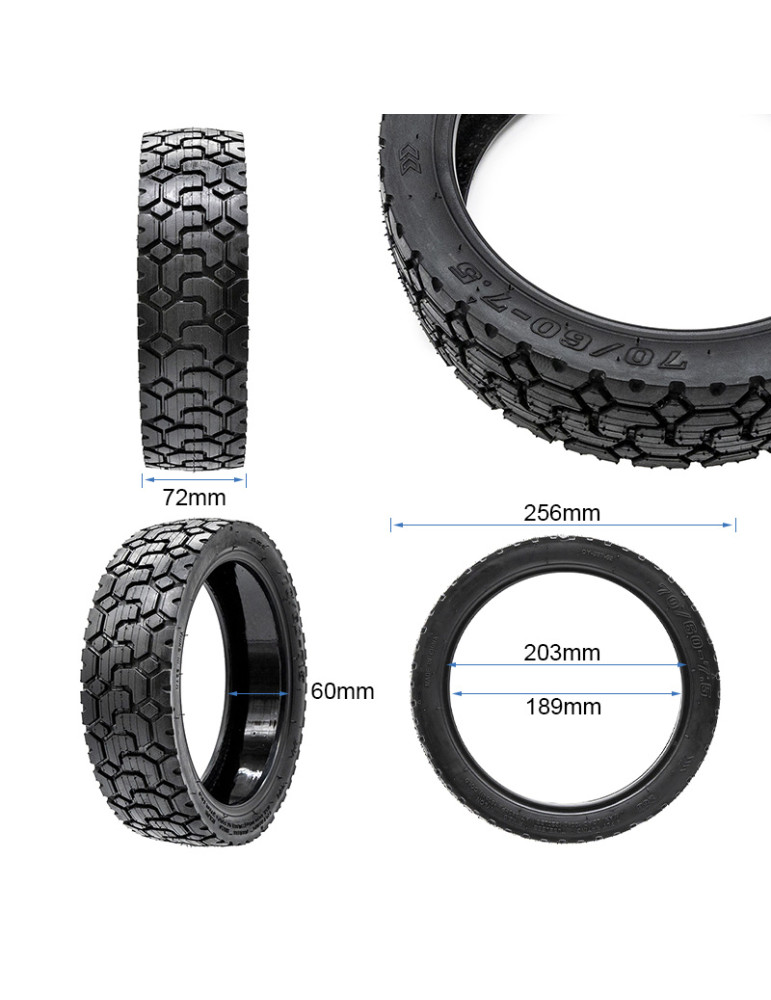 Neumático tubeless 70/60-7,5 EWHEEL RHINOTRACK Con gel antipinchazos