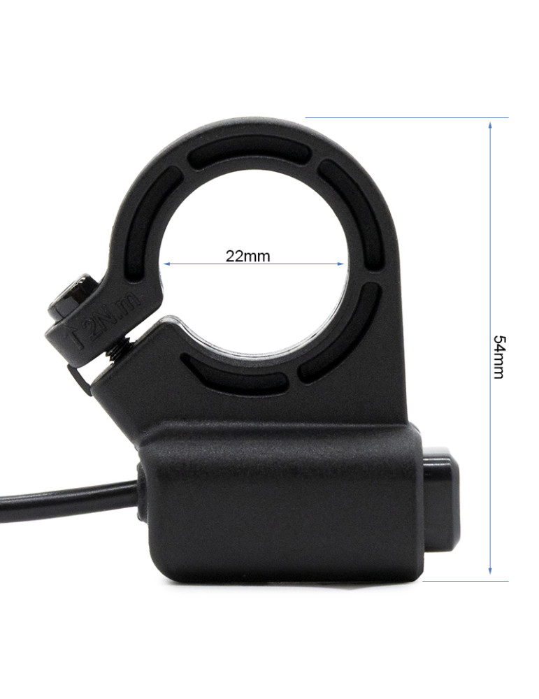 Botonera single dual - 1,5m - conector SM