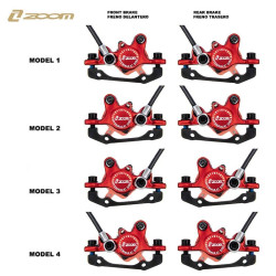 Kit de freno hidráulico rojo CR-3 Delantero R trasero L [Zoom] 2