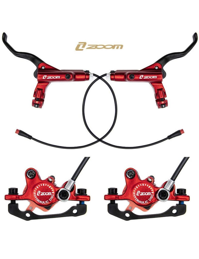 Kit de freno hidráulico rojo CR-3 Delantero R trasero R [Zoom]