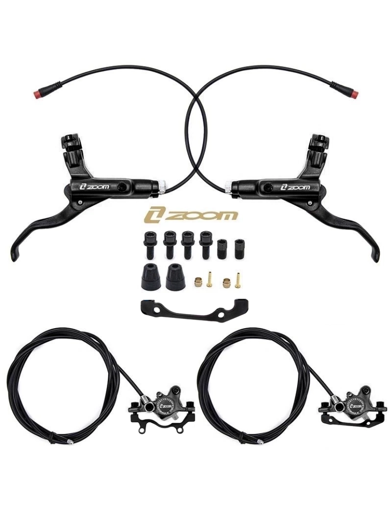 Kit de freno hidráulico negro CR-3 Delantero L trasero L [Zoom]