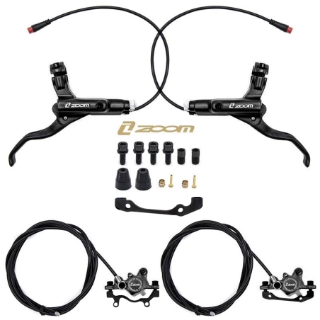 Kit de freno hidráulico negro CR-3 Delantero L trasero L [Zoom]