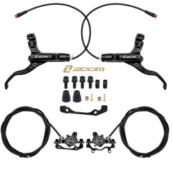 Kit de freno hidráulico negro CR-3 Delantero L trasero R [Zoom] 2